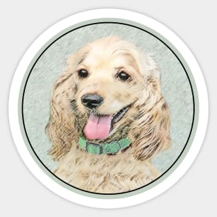 Cocker Spaniel Buff Sticker